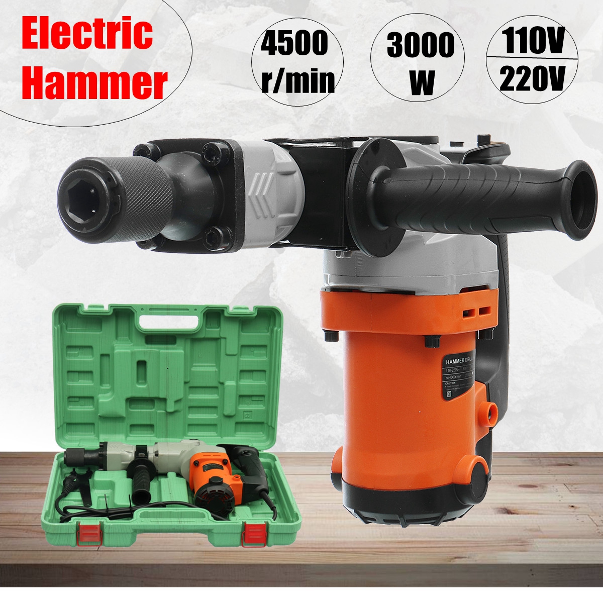 3000W-3000BPM-4500RMin-Electric-Hammer-Demolition-Hammers-Jackhammer-Concrete-Breaker-With-Case-1300390-9