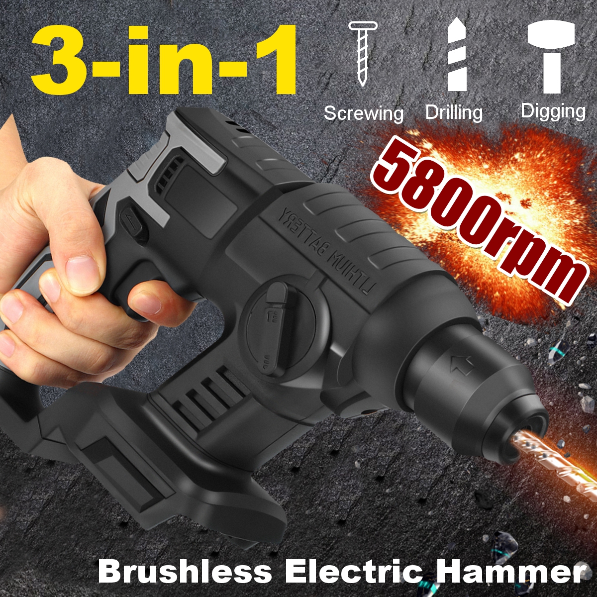 5800RPM-1380W-Light-Brushless-Cordless-Electric-Hammer-Drill-For-Makita-21V-Battery-1786912-1