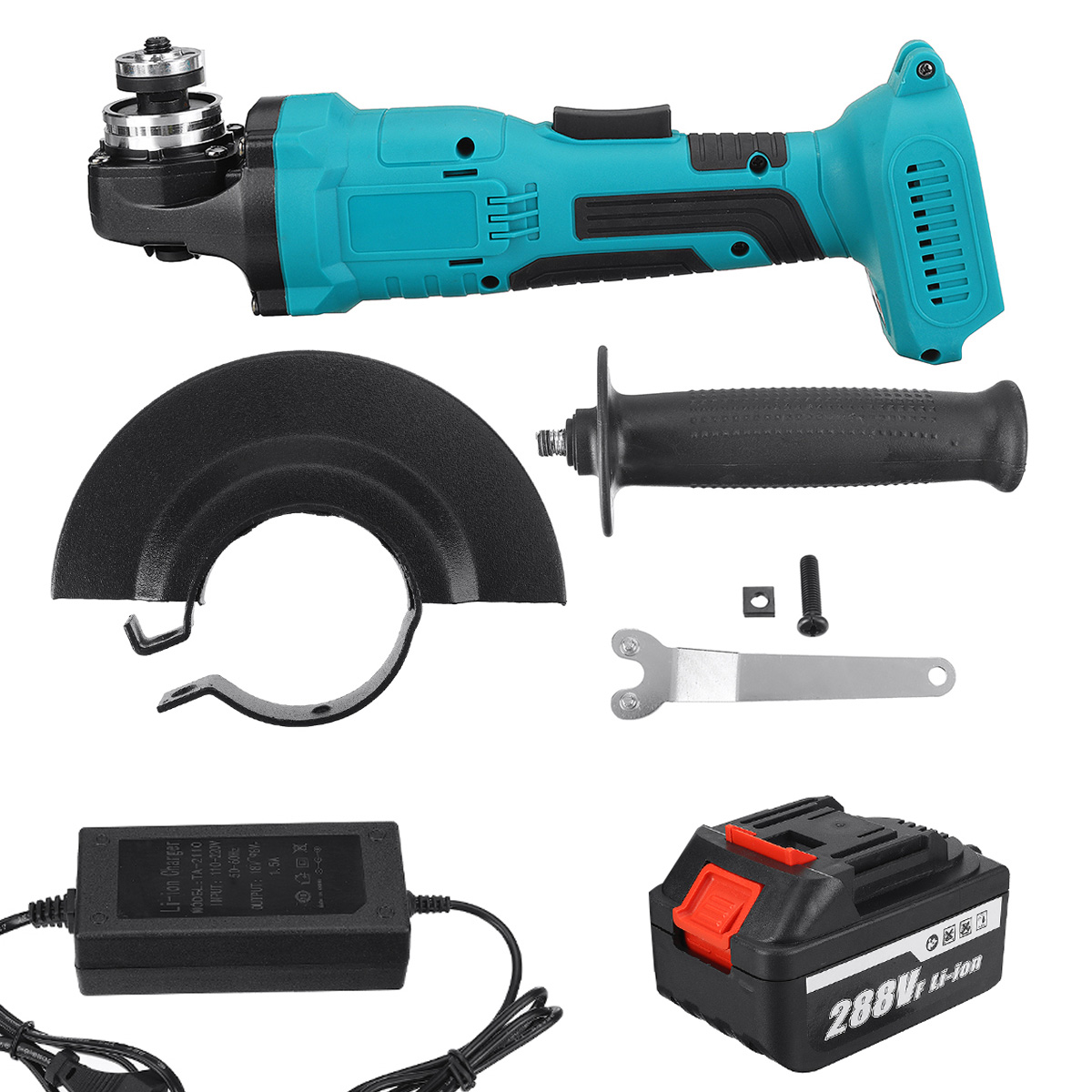 100125mm-Brushless-Cordless-Angle-Grinder-Polisher-Cutting-Tool-W-None12-Battery-For-Makiita-1867833-7