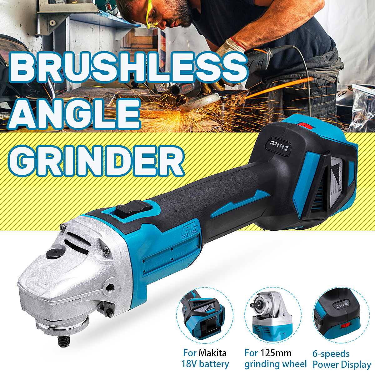 Brushless-Angle-Grinder-6-Speeds-Electric-Polishing-Grinding-Tool-For-Makita-18V-Battery--125mm-Grin-1876245-1