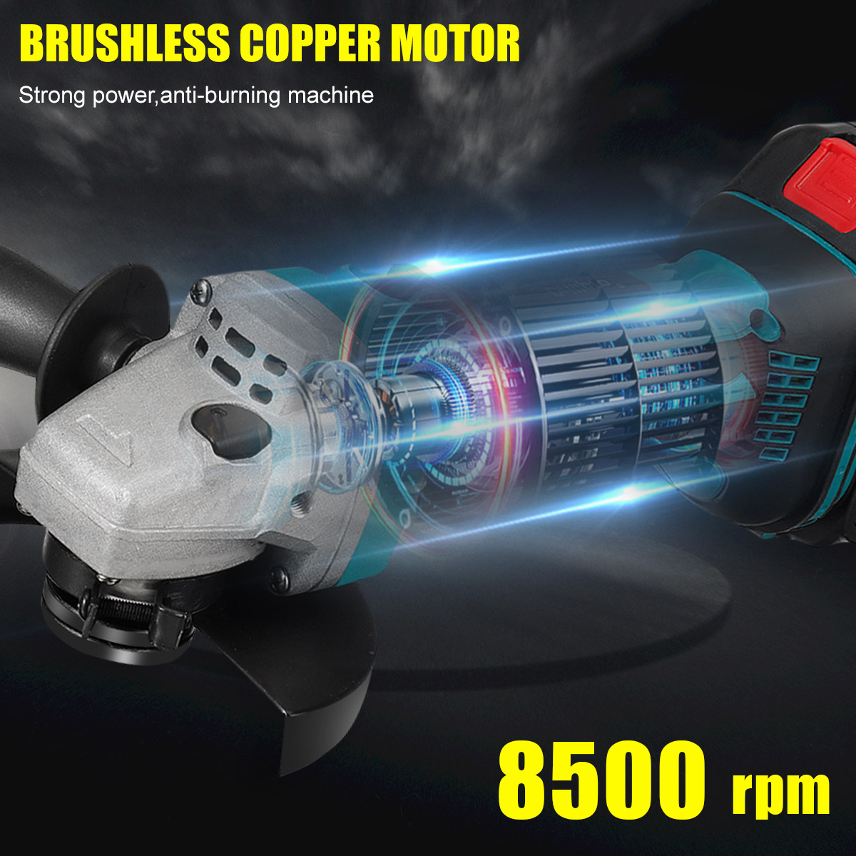 Drillpro-388VF-125mm-BlueBalck-Brushless-Motor-8500rpm-800W-Compact-Lithium-Electric-Polisher-1962696-5