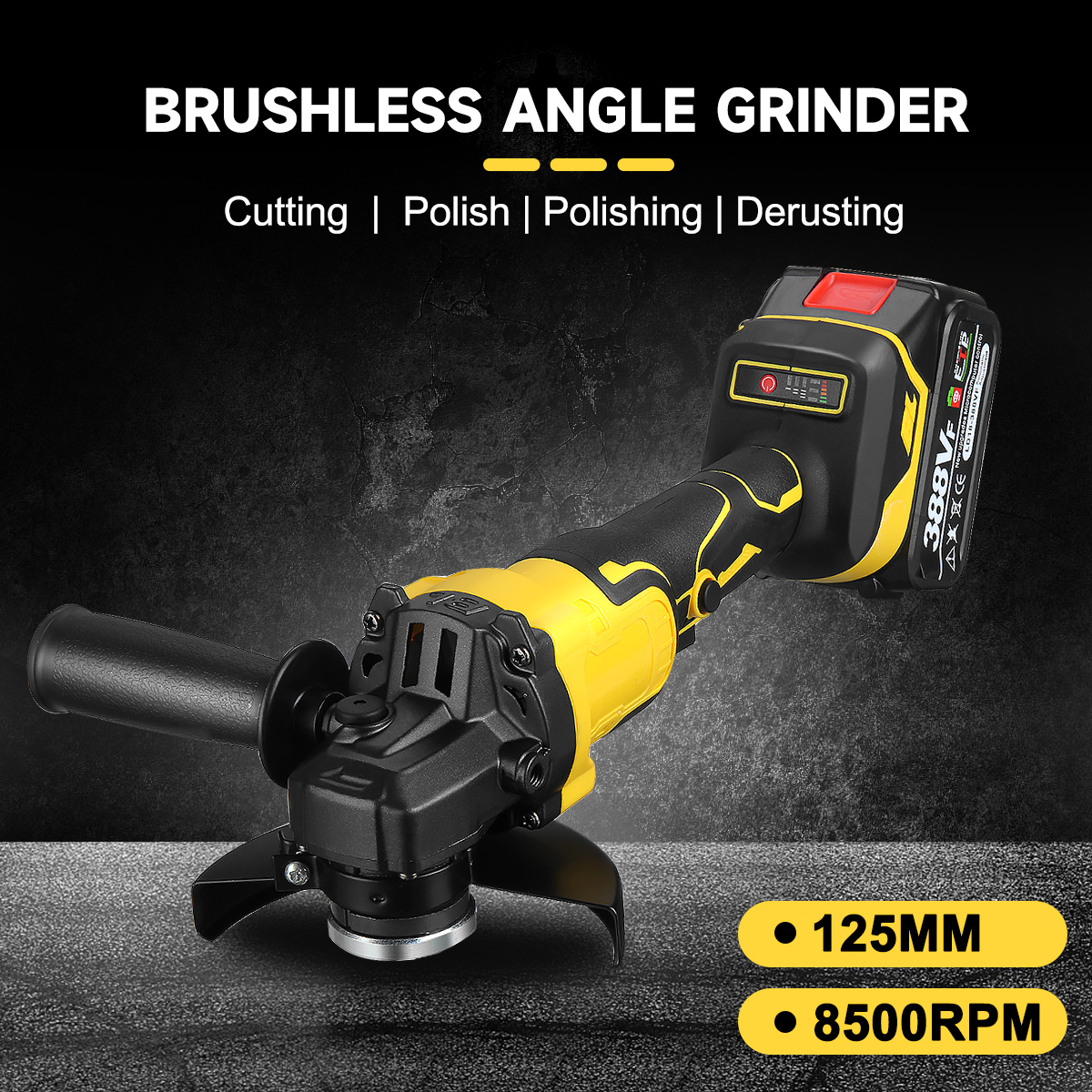Drillpro-388VF-1280W-8500rpm-3-gears-125mm-Brushless-Lithium-Electric-Angle-Grinder-for-Makiita-18V--1962826-9