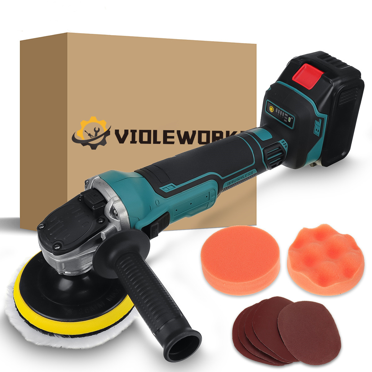 VIOLEWORKS-288VF-1580W-Cordless-Polisher-Car-Polishing-Tool-Sander-Buffing-Waxing-Machine-For-Makkit-1916380-1