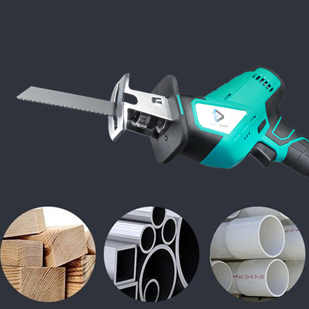 21V-3000RPM-Electric-Cordless-Reciprocating-Saw-For-Wood-Metal-Cutting-With-Battery-1805607-2