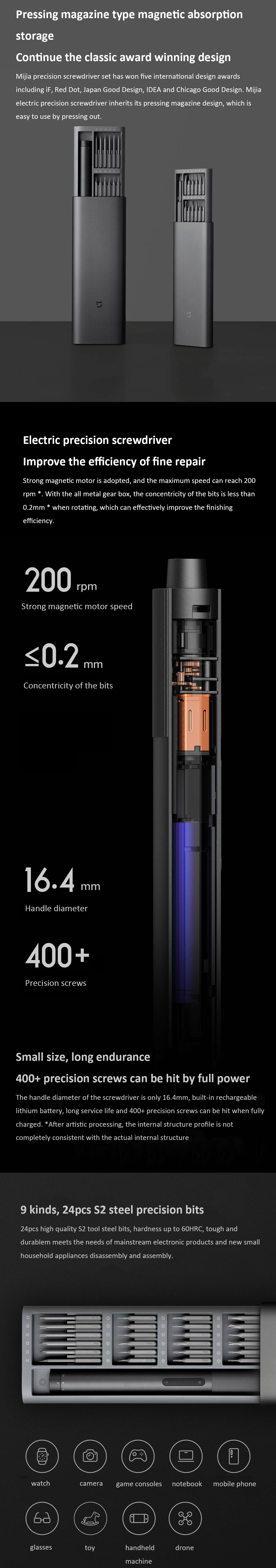 XIAOMI-Mijia-350mAh-200rpm-Electric-Precision-Screwdriver-Type-C-Rechargeable-2-Gears-Repair-Tool-W--1724209-2