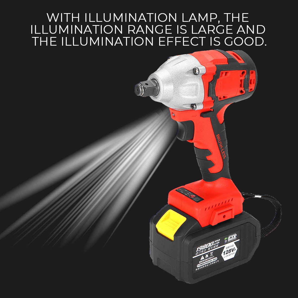 128VF-19800mah-Electric-Impact-Wrench-Brushless-Cordless-Drill-Tool-With-Battery-1685512-5