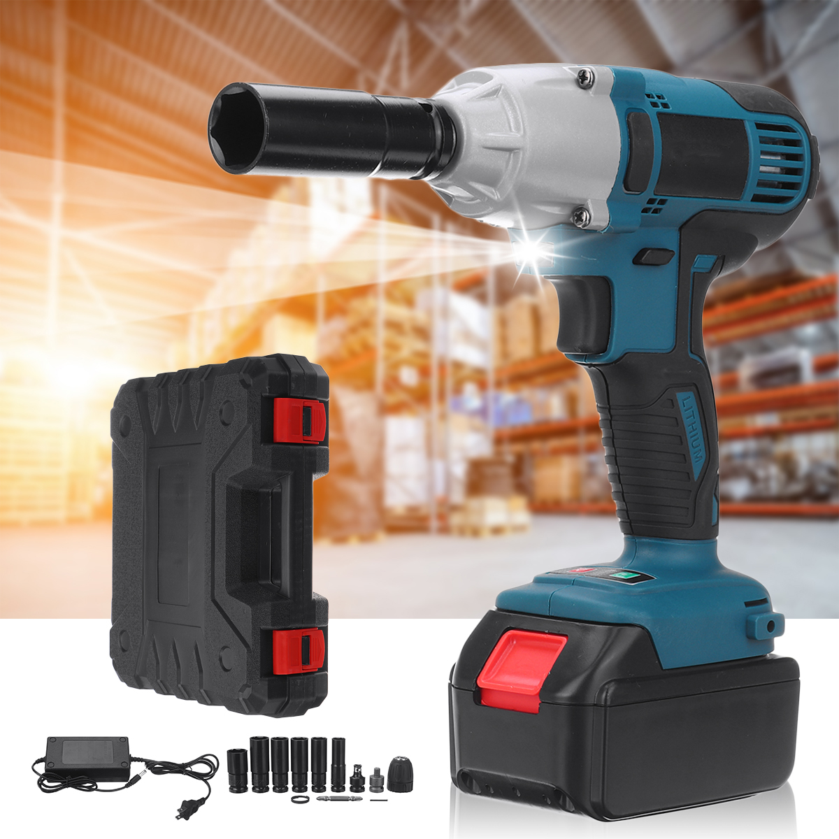 128VF-330Nm-Cordless-Li-Ion-Battery-Brushless-Multi-purpose-Electric-Impact-Wrench-1718960-10