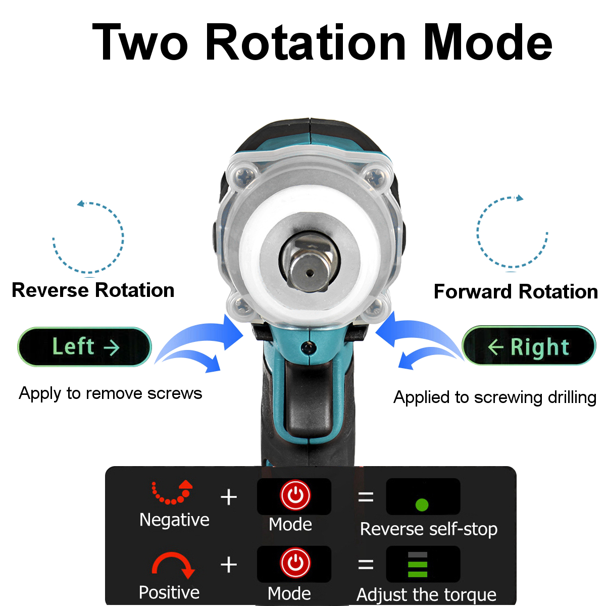 188VF-588Nm-Li-Ion-Cordless-Electric-12quot-Wrench-Socket-Rechargeable-Power-Tool-W-12pcs-Battery-1856253-13