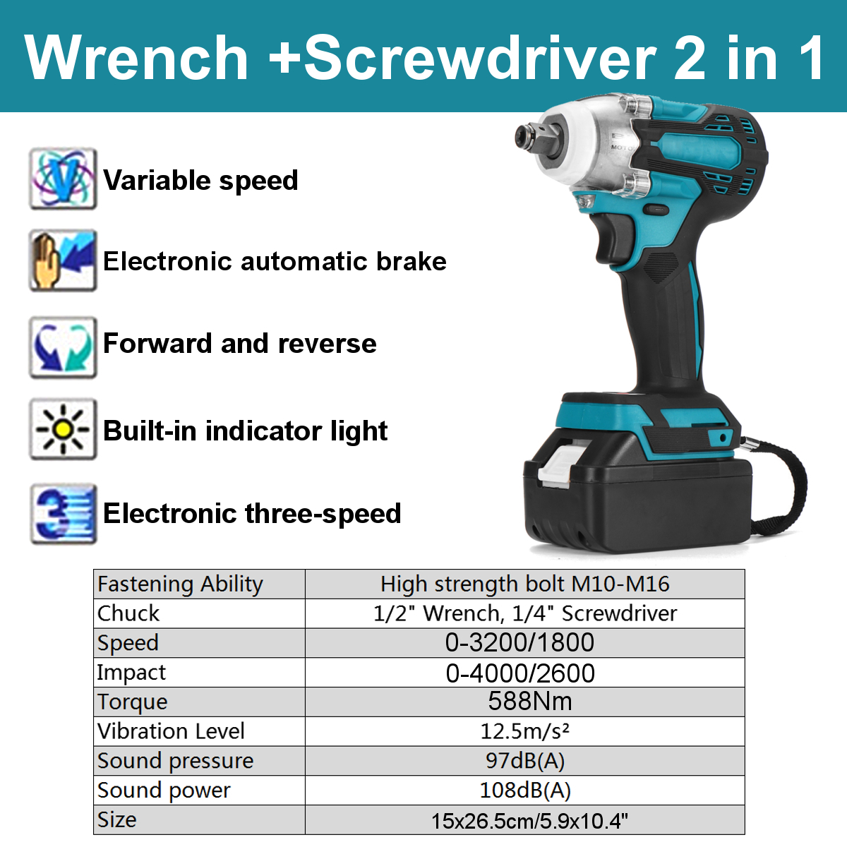 2-in1-18V-588Nm-Li-Ion-Brushless-Cordless-Electric-12quot-Wrench-14quot-Screwdriver-Drill-1790448-2