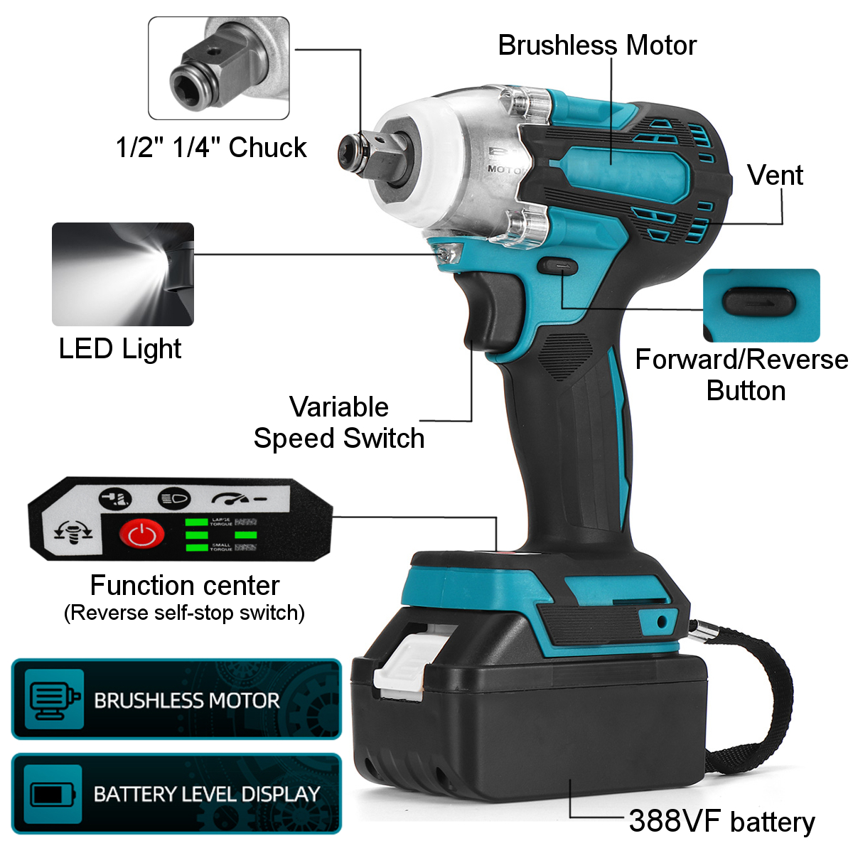 2-in1-18V-588Nm-Li-Ion-Brushless-Cordless-Electric-12quot-Wrench-14quot-Screwdriver-Drill-1790448-9