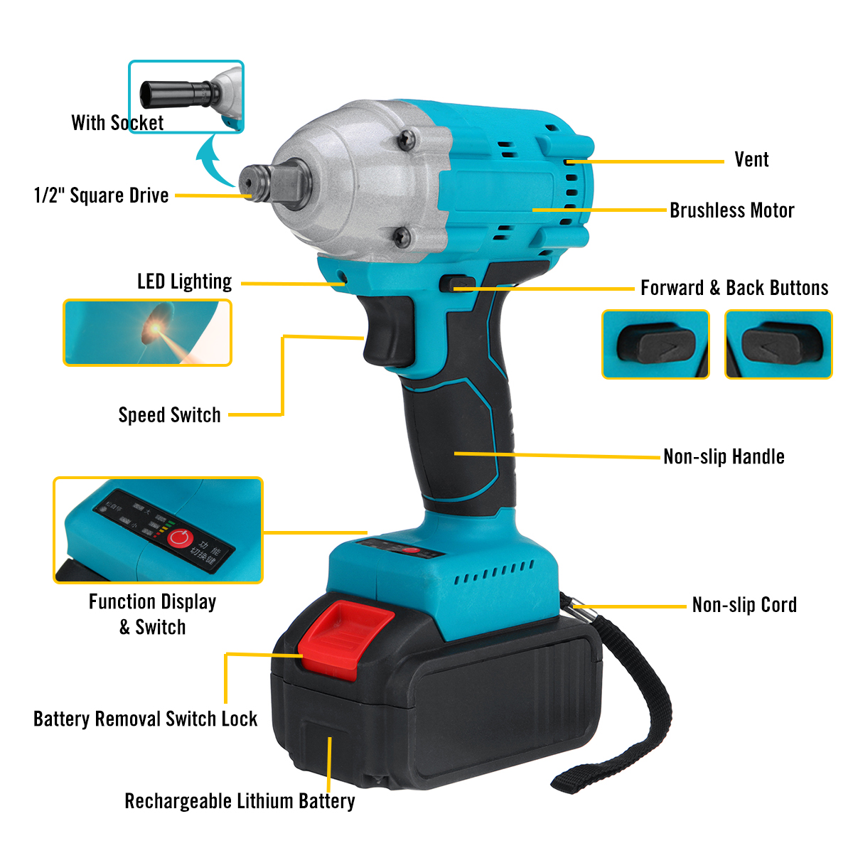 21V-520Nm-Electric-Cordless-Impact-Wrench-12quot-Brushless-Driver-Drill-W-12pcs-Battery--5pcs-Socket-1845686-11