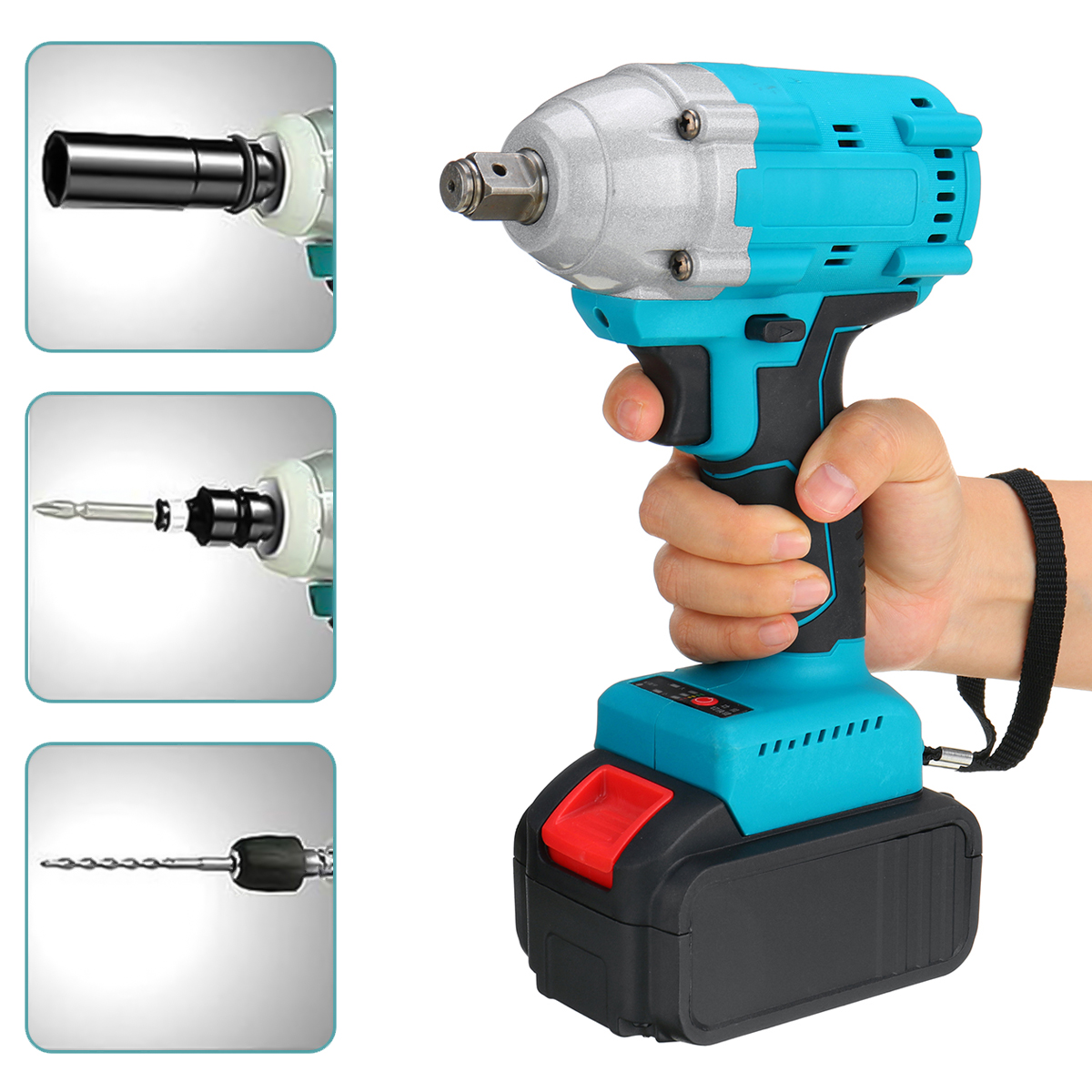 21V-520Nm-Electric-Cordless-Impact-Wrench-12quot-Brushless-Driver-Drill-W-12pcs-Battery--5pcs-Socket-1845686-5