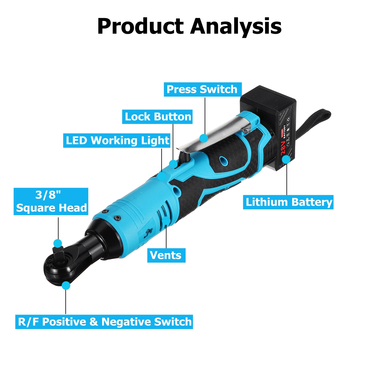 28V-60Nm-LED-Cordless-Electric-Ratchet-Wrench-38-Inch-Chuck-Right-Angle-Wrench-Tool-W-2Pcs-Li-ion-Ba-1496387-2