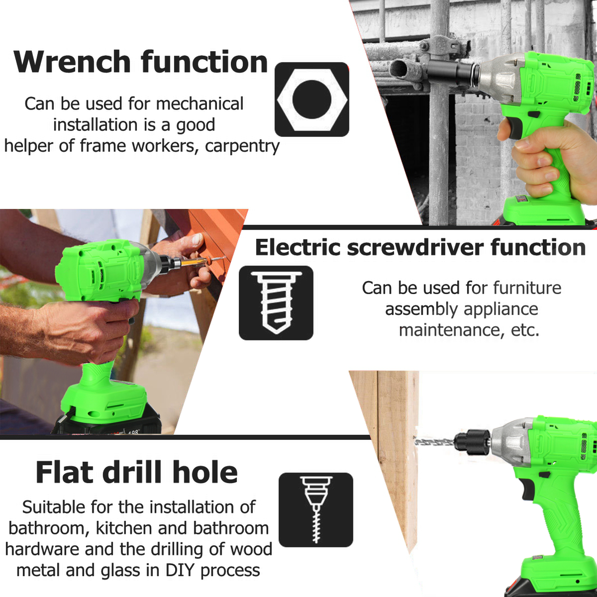 520Nm-198TV-19800mAh-Electric-Cordless-Impact-Wrench-Driver-Tool-12quot-Ratchet-Drive-Sockets-1618429-9