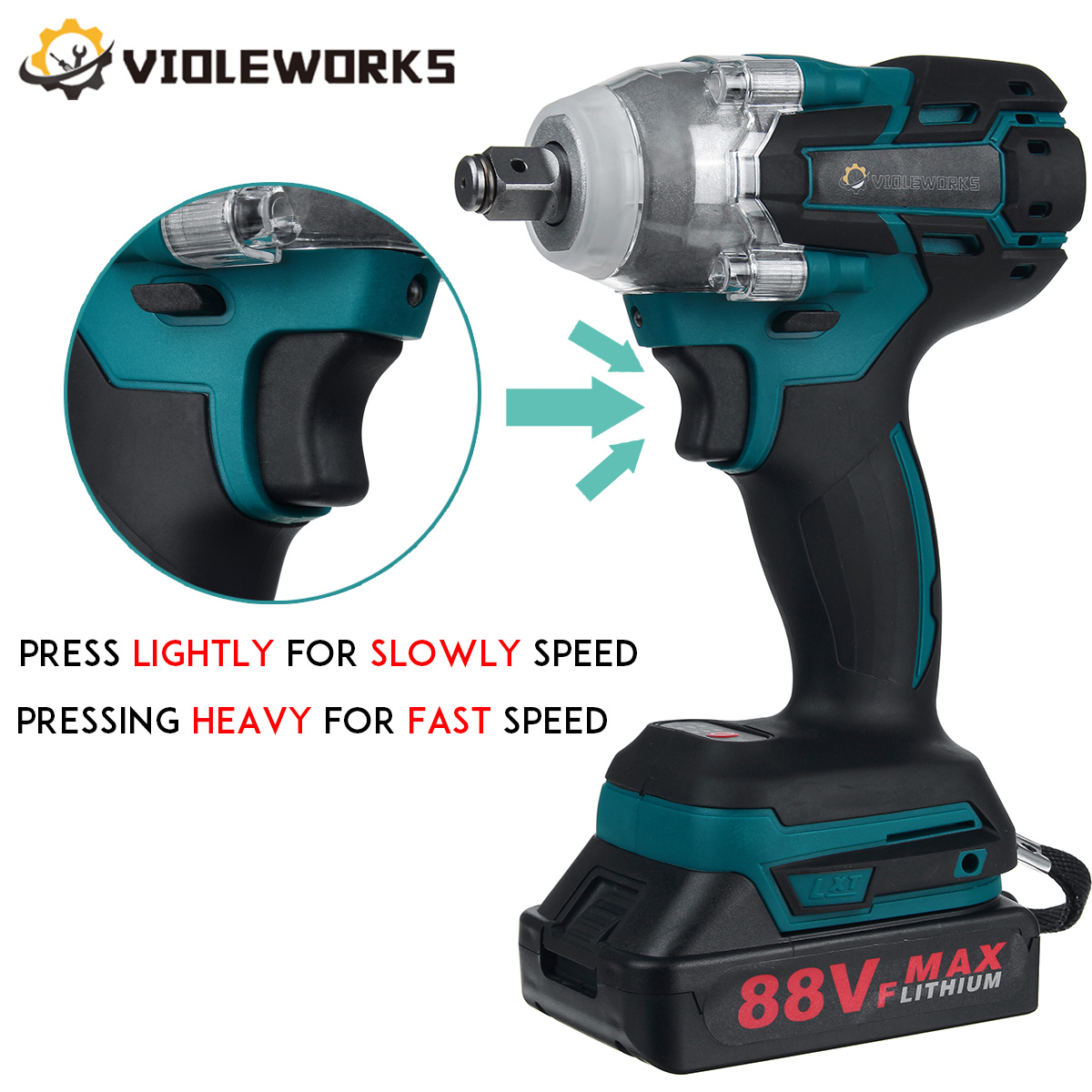 VIOLEWORKS-88VF-21V-280NM-1300mAh-Electric-Cordless-Impact-Wrench-Drill-Socket-W-1pc-or-2pcs-Battery-1791133-1