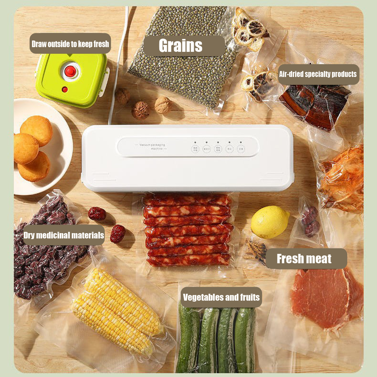 Electric-Vacuum-Sealer-Food-Fresh-Vacuum-Packing-Machine-W-10pcs-Sealer-Bags-1816039-4