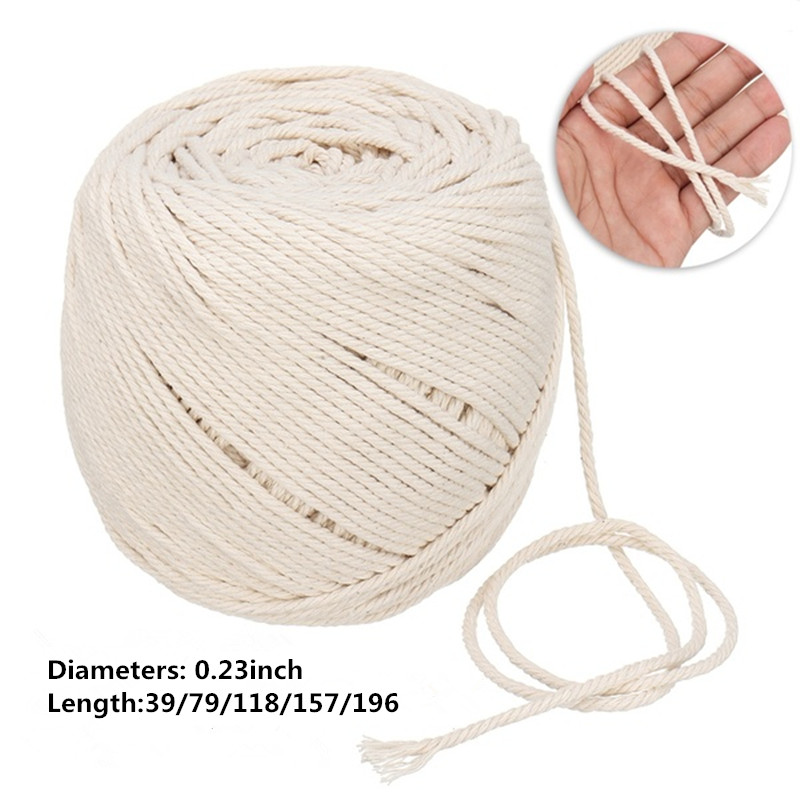 6mm-Natural-Cotton-Cord-Twine-Braided-Rope-Cord-Sash-String-Craft-Macrame-1722486-6