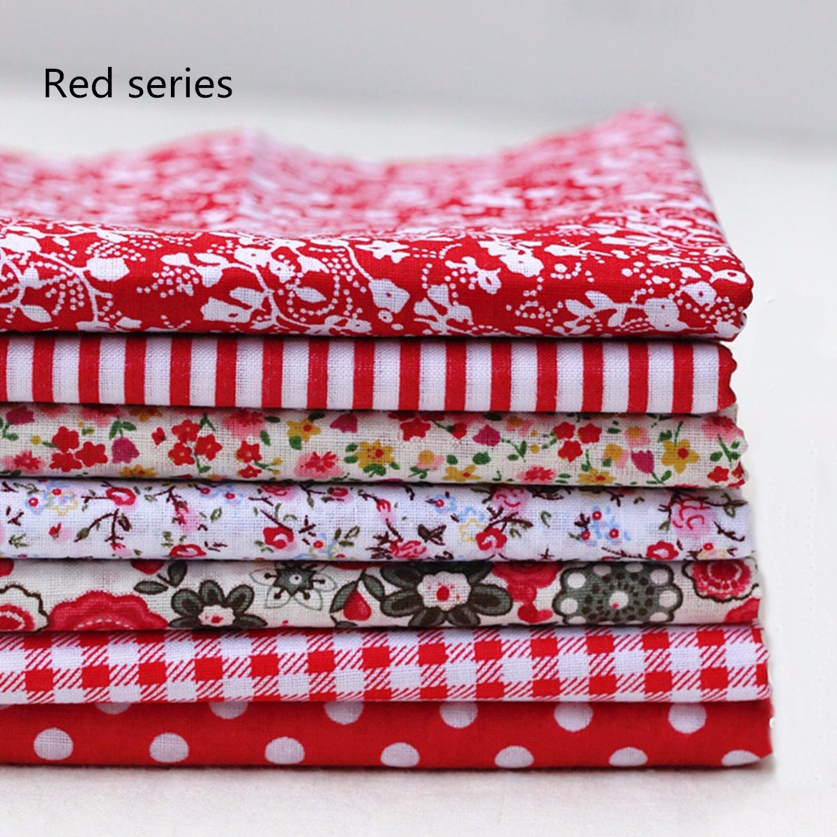 10quot-x-10quot-Bundle-Lot-of-7-Fat-Quarters-No-Duplicates-100-Cotton-Quilting-Fabric-1305118-4