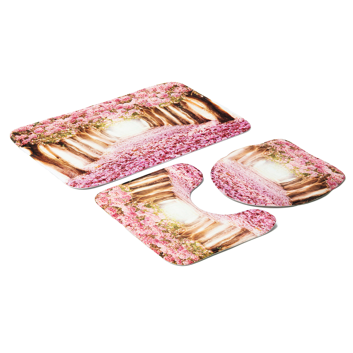 3PcsSet-Sakura-Pattern-Home-Bathroom-Non-Slip-Pedestal-Rug-Lid-Toilet-Cover-Bath-Mat-Carpet-Pad-1457109-4