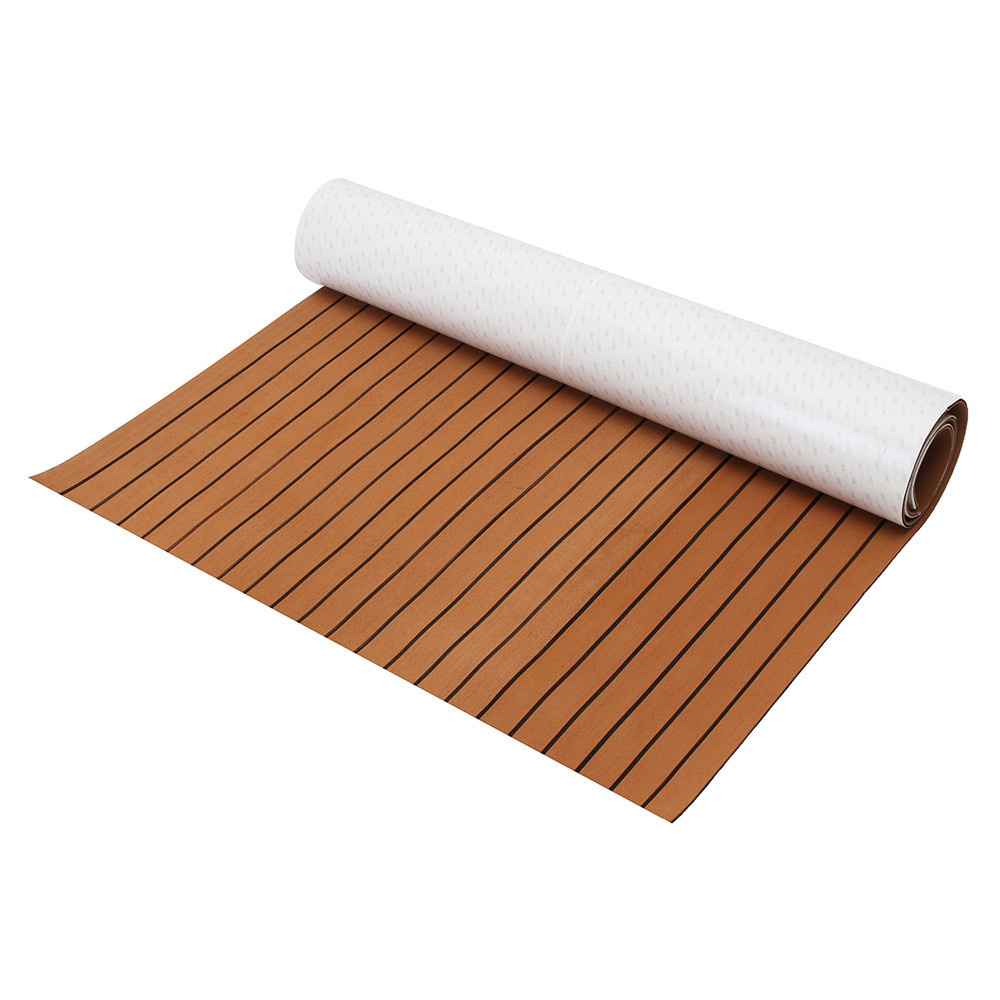 1200mmx2400mmx5mm-EVA-Foam-Faux-Teak-Sheet-Boat-Yacht-Synthetic-Teak-Decking-Brown-1185719-2