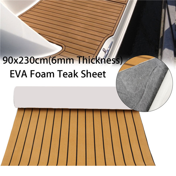 90x230cm-Self-Adhesive-EVA-6mm-Faux-Foam-Teak-Sheet-Boat-Decking-1148367-10