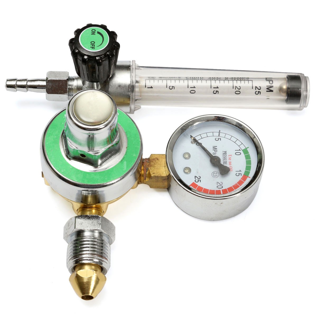 Argon-CO2-Gas-Mig-Tig-Flow-Meter-Welding-Weld-Regulator-Gauge-Welder-GGA580-Fits-1062642-5