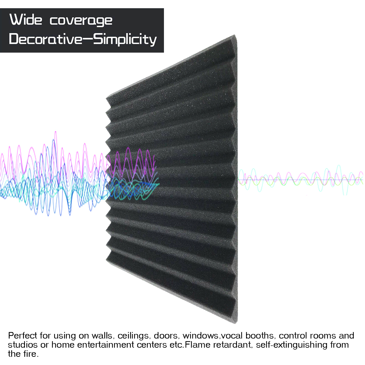 12Pcs-Acoustic-Soundproofing-Studio-Foam-Tiles-Sound-Proof-Foam-Tile-Acoustic-Studio-Wedge-Board-Set-1716739-2