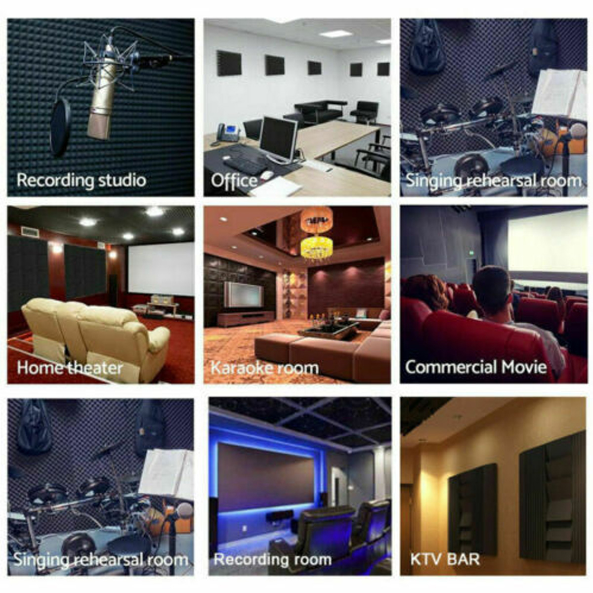 6-Pack-Acoustic-Panels-Studio-Soundproofing-Foam-Sponge-Studio-Wall-Wedge-Tiles-30x30x25cm-1801908-2
