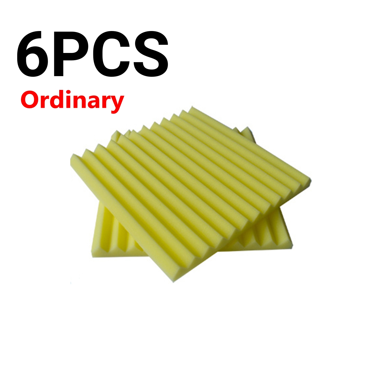 6PCS-Acoustic-Foam-Panel-Sound-Stop-Absorption-Sponge-Studio-KTV-25x25x2cm-1761612-9