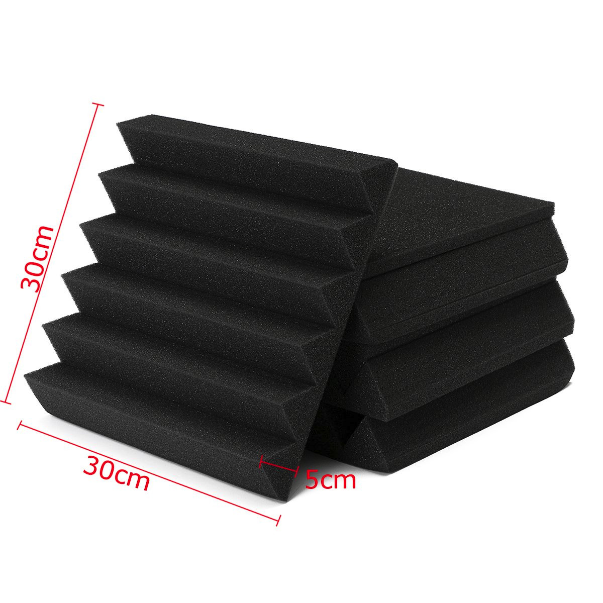 6Pcs-300times300times50mm-Triangle-Insulation-Reduce-Noise-Sponge-Foam-Cotton-1074332-7