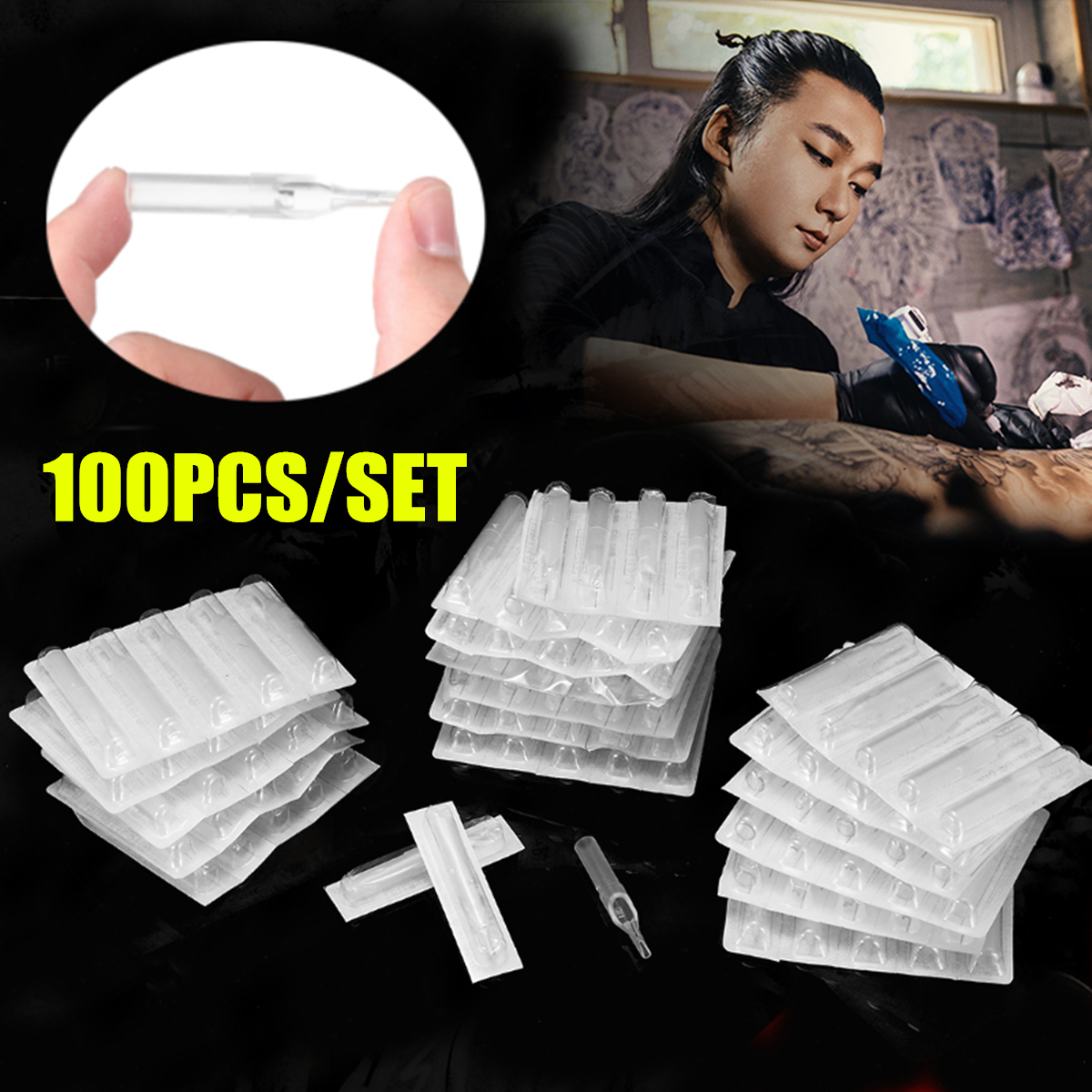100pcs-10-Size-Round-Clear-Plastic-Tattoo-Grips-Tips-Nozzles-Disposable-Supplies-Tattoo-Accessories-1346523-1