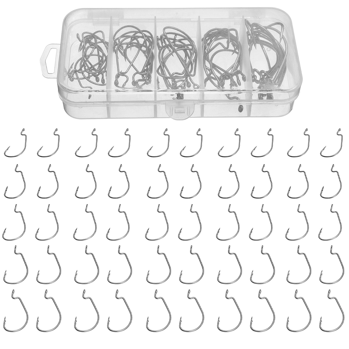 50PCS-Three-color-Fishing-Hooks-Light-Portable-Fishing-Hooks-with-Storage-Box-1342872-11