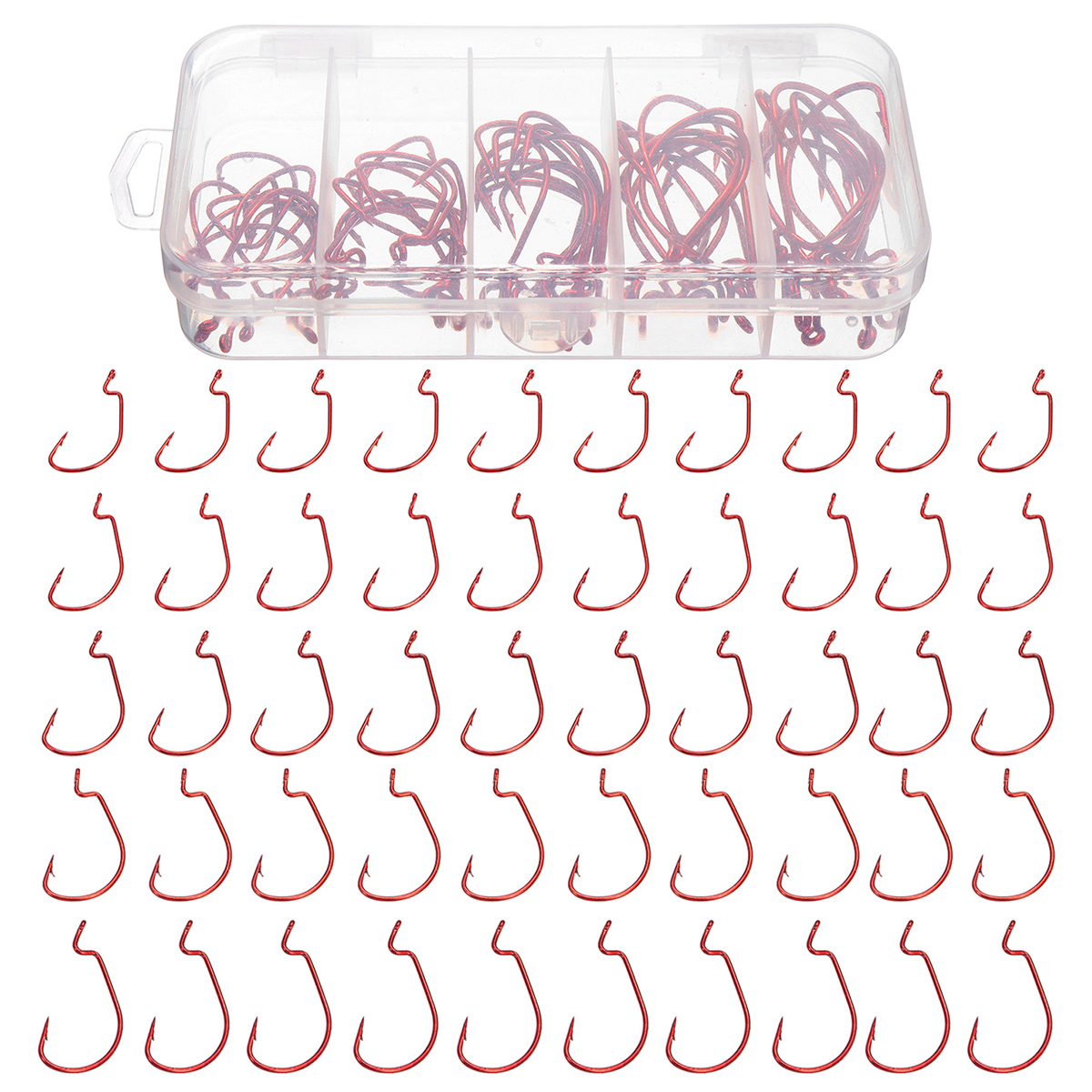 50PCS-Three-color-Fishing-Hooks-Light-Portable-Fishing-Hooks-with-Storage-Box-1342872-12