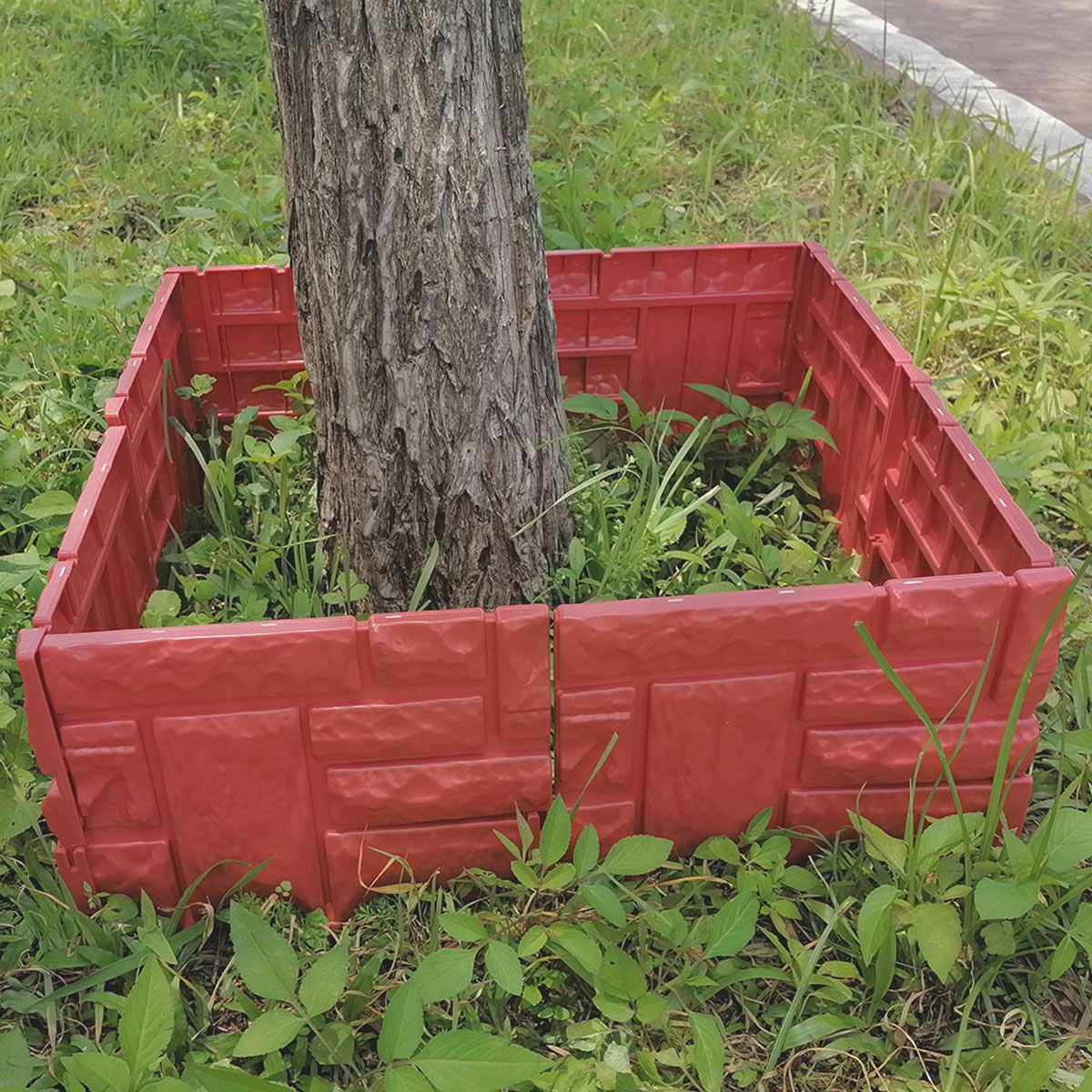 5PCS-Plastic-Garden-Fence-Panels-Garden-Fencing-Lawn-Edging-Plant-Border-Fence-1738338-4
