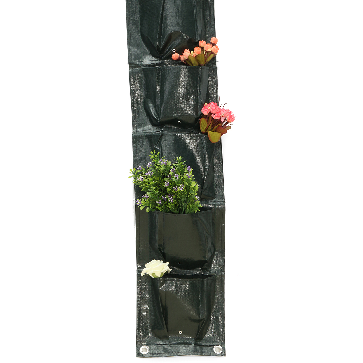 8-Pockets-Home-Garden-Balcony-Plant-Bags-Hanging-Flower-Pot-PE-Planting-Grow-Storage-Bag-1254016-1