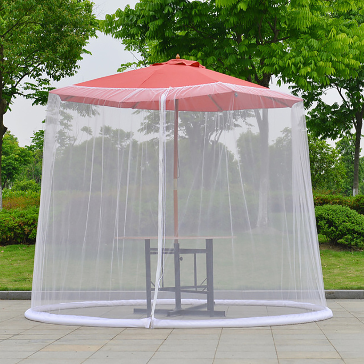 9ft-Garden-Outdoor-Patio-Umbrella-Table-Screen-Cover-Net-Mosquito-Insect-Net-1751979-4