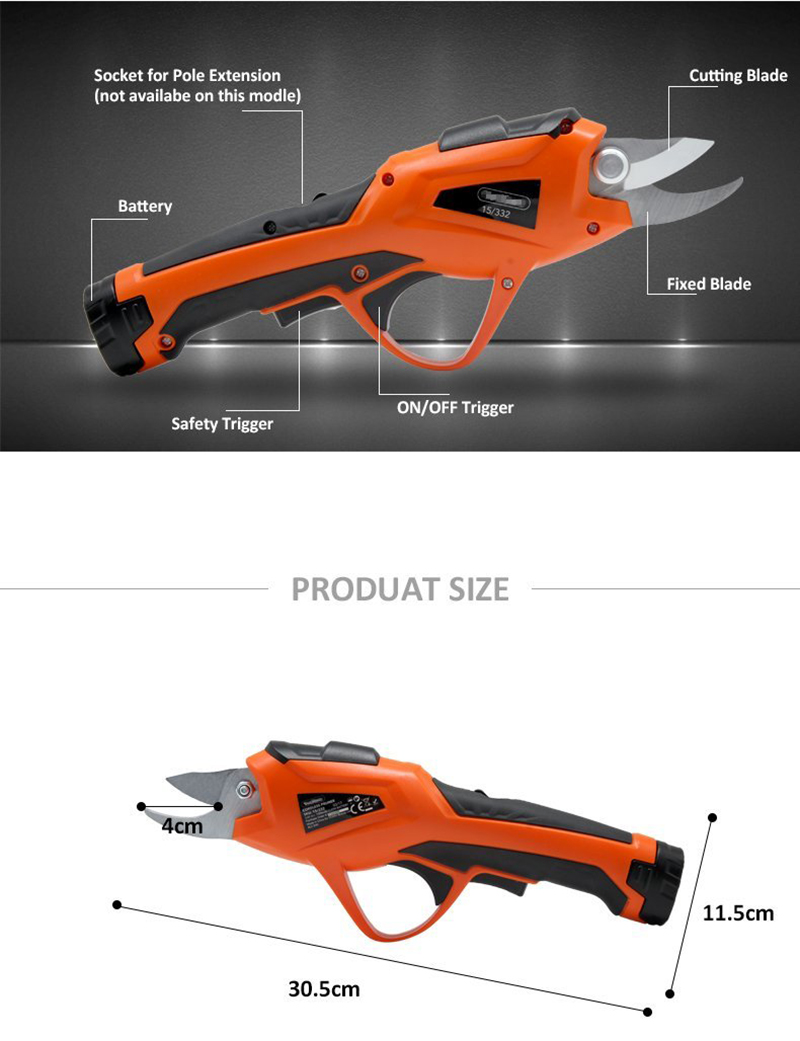 EAST-ET1505-Garden-Electric-Power-Pruning-Shears-36V-Cordless-Battery-Rechargeable-Branch-Cutter-1471533-5
