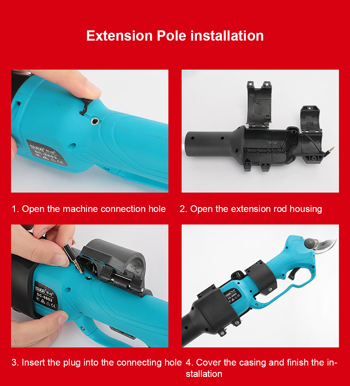168V-2000mAh-25-32mm-Cordless-Secateur-Electric-Pruning-Shear-Telescopic-Pole-Branch-Cutter-Scissor-1938007-17