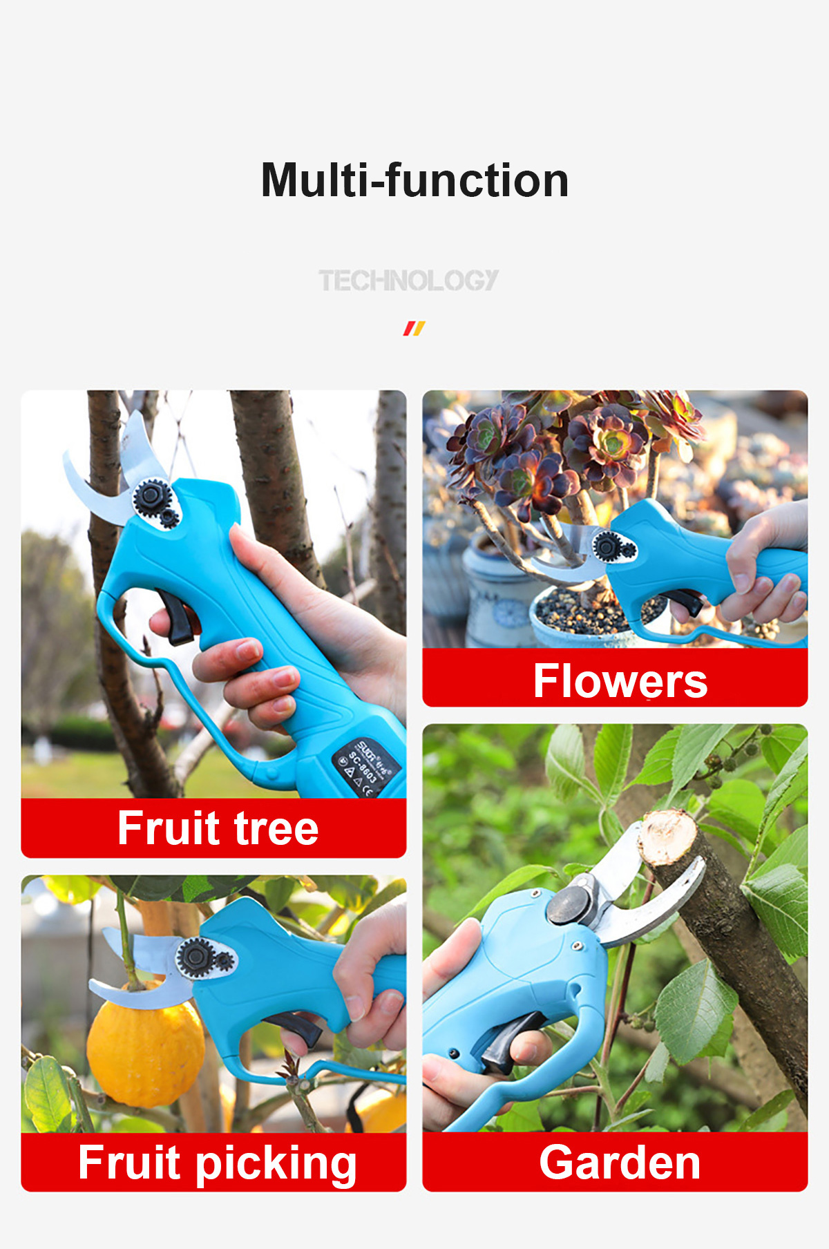 168V-2000mAh-25-32mm-Cordless-Secateur-Electric-Pruning-Shear-Telescopic-Pole-Branch-Cutter-Scissor-1938007-18