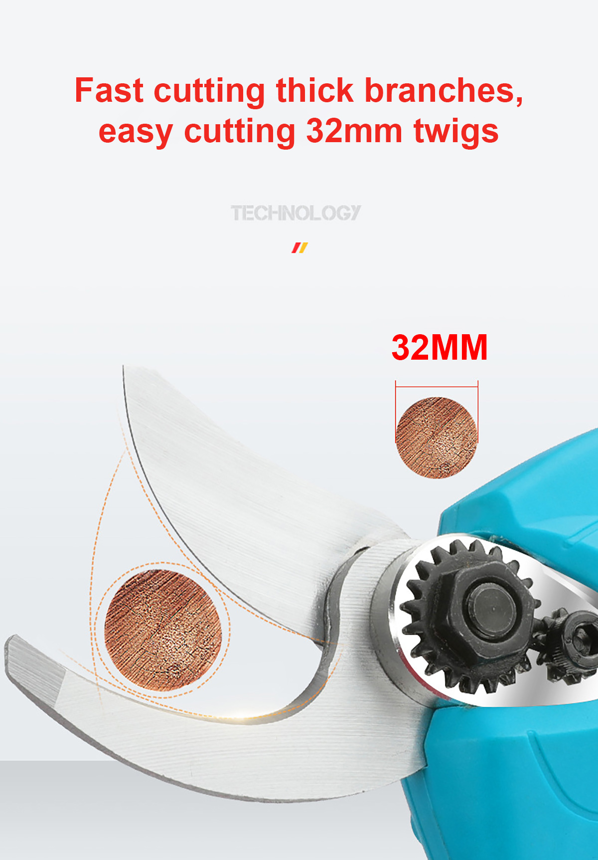 168V-2000mAh-25-32mm-Cordless-Secateur-Electric-Pruning-Shear-Telescopic-Pole-Branch-Cutter-Scissor-1938007-10