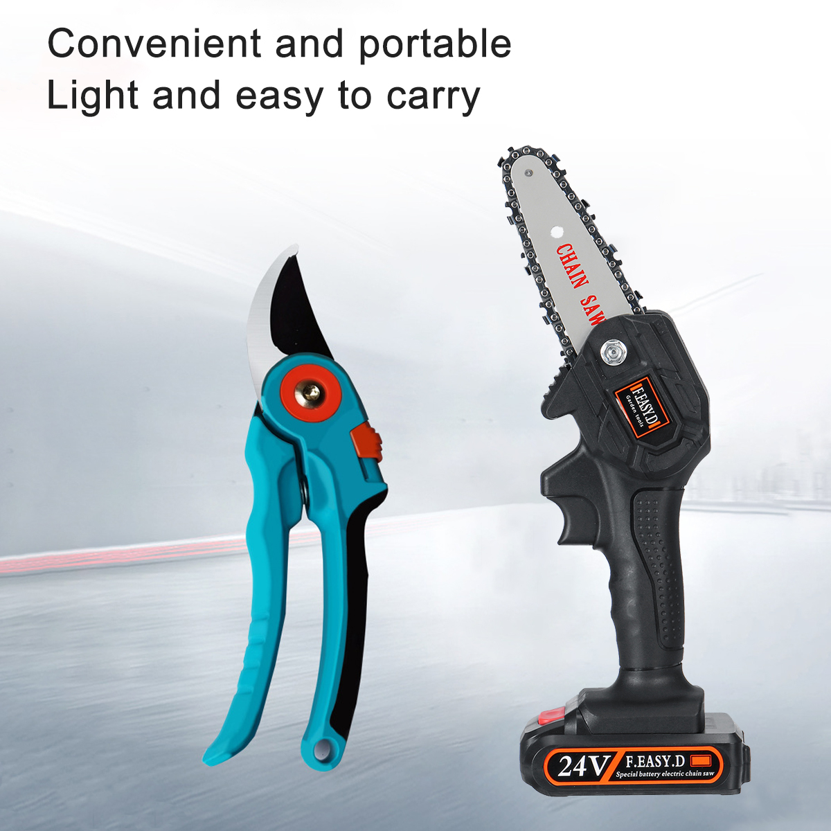 24V-550W-Rechargeable-Mini-Electric-Chainsaw-Handheld-Wood-Pruning-Saw-1791168-8