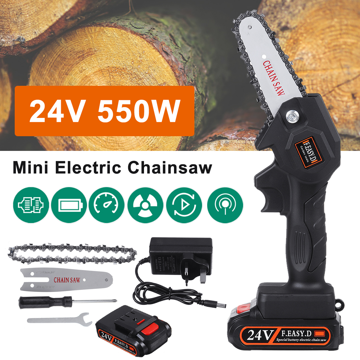 24V-550W-Rechargeable-Mini-Electric-Chainsaw-Handheld-Wood-Pruning-Saw-Kit-1776999-1