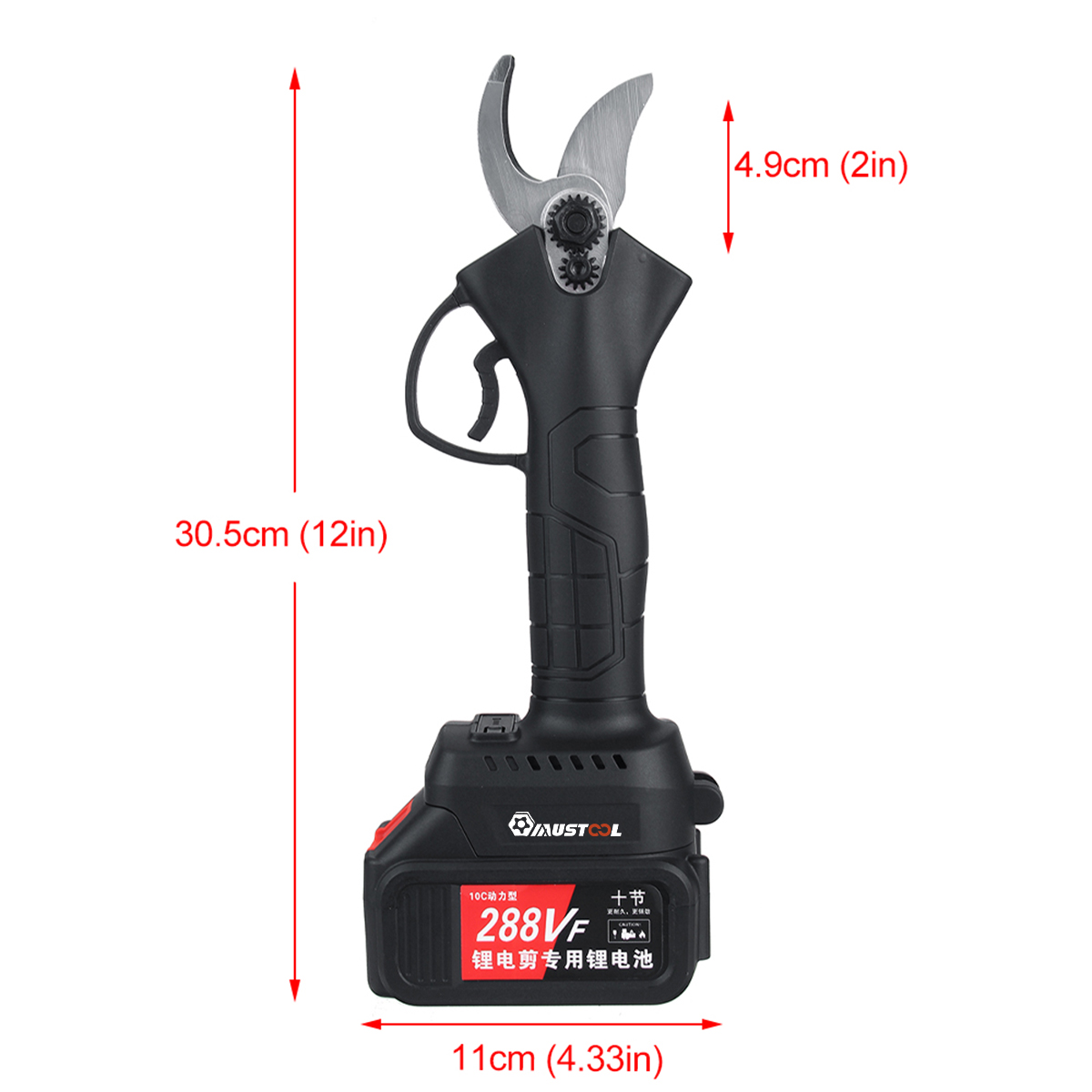 288VF-Cordless-Rechargeable-Electric-Pruning-Shears-Garden-Scissor-Hedge-Trimmer-W-12pcs-Battery-Als-1833048-9