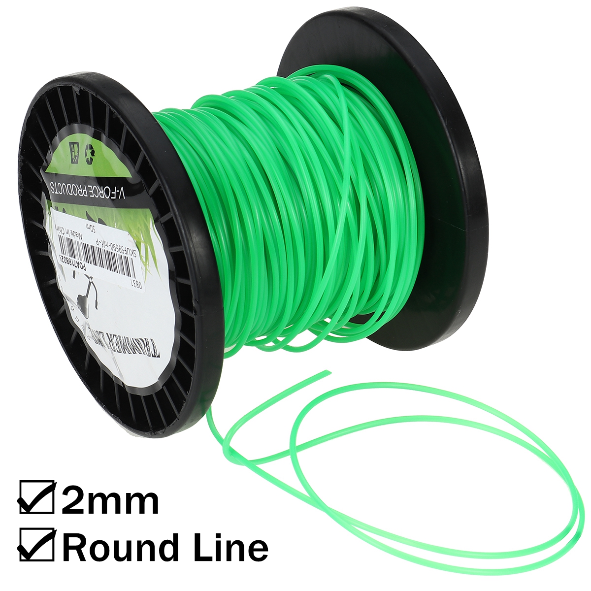 2mm-3050100372m-Nylon-Round-Trimmer-Strimmer-Line-Brushcutter-Cord-Rope-1947827-2
