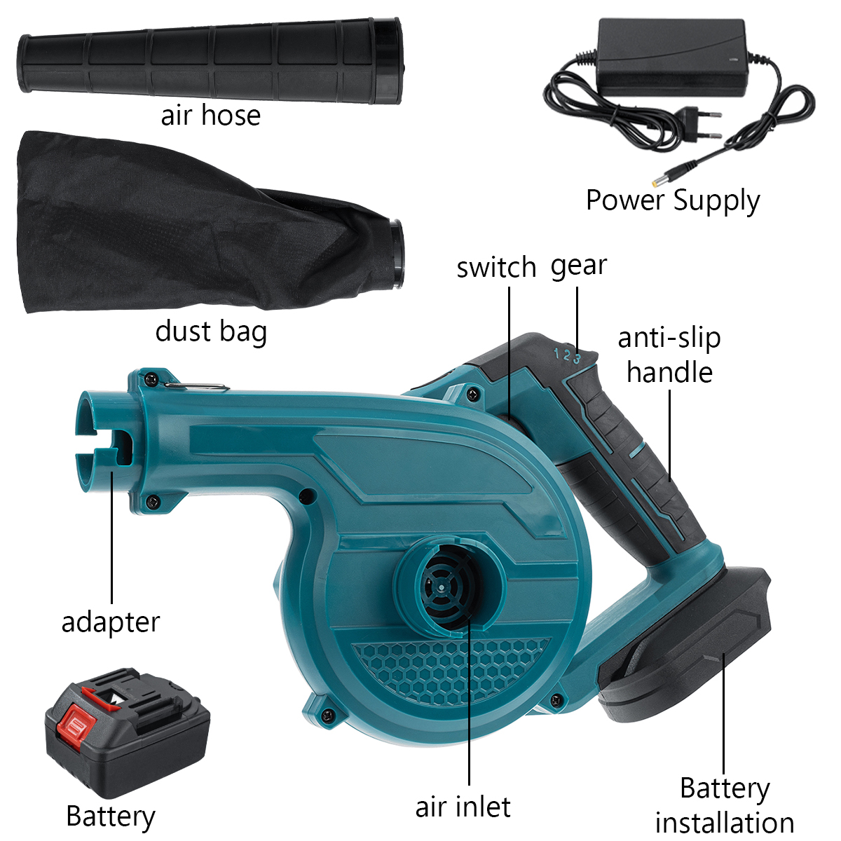 398VF-Cordless-Electric-Air-Blower-Handheld-Leaf-Blower-Dust-Collector-Sweeper-Garden-Power-Tool-1920847-6