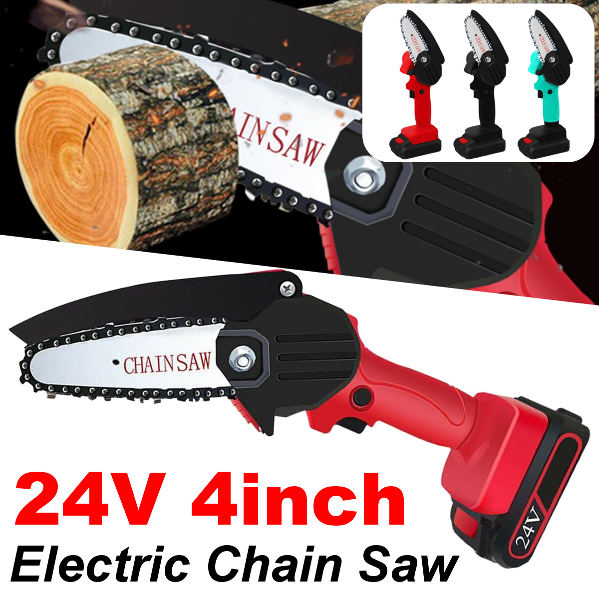550W-24V-4-Mini-Cordless-Electric-Chain-Saw-One-Hand-Woodworking-Wood-Cutter-W-1pc-Battery-1771796-1