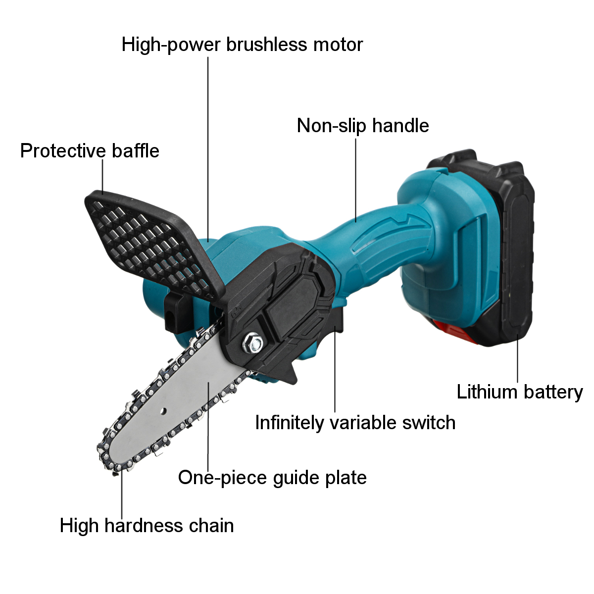 550W-48VF-4-Mini-Cordless-One-Hand-Electric-Chain-Saw-Woodworking-Wood-Cutter-W-2pcs-Battery-1847047-10