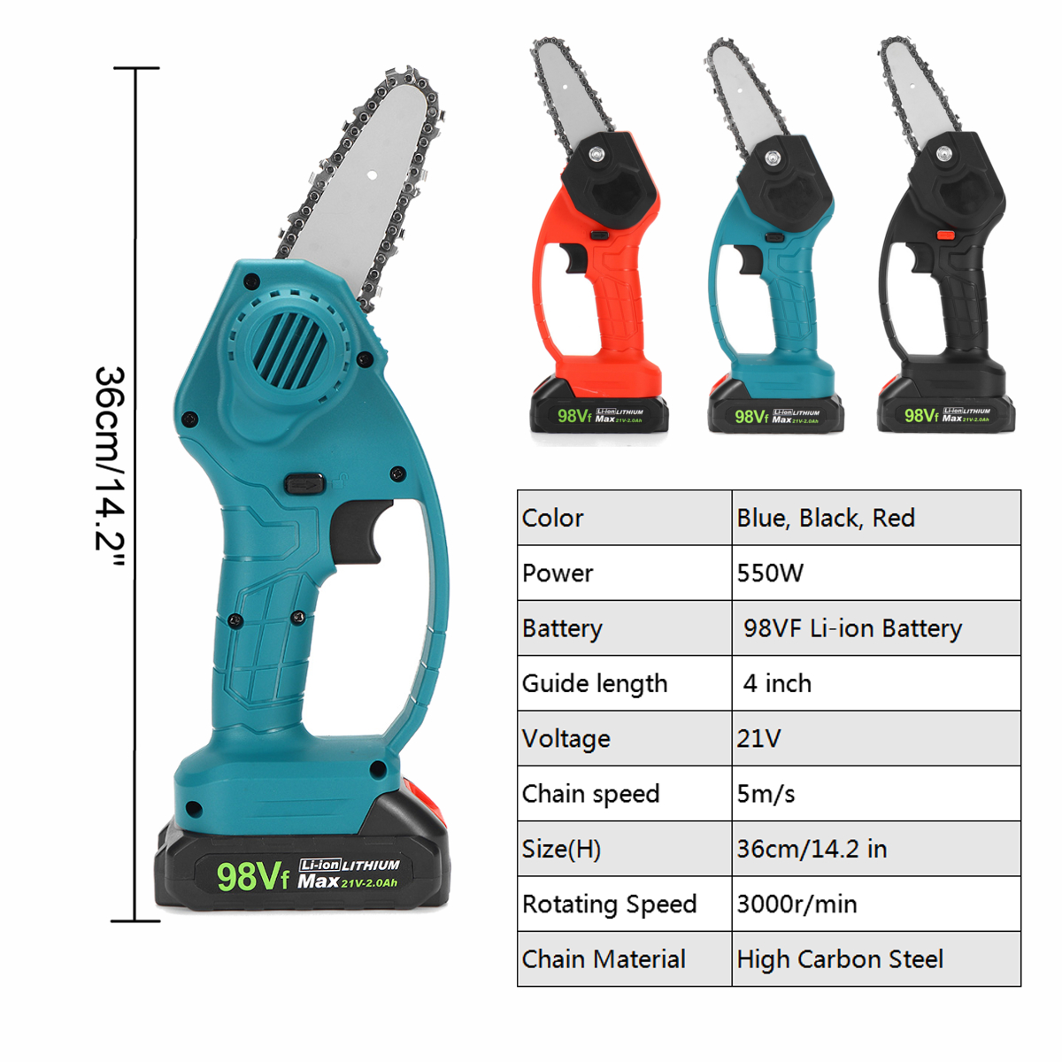 550W-98VF-4inch-Rechargeable-Electric-Chain-Saw-Woodworking-Cutting-Saw-W-1pc-Battery-1792714-10