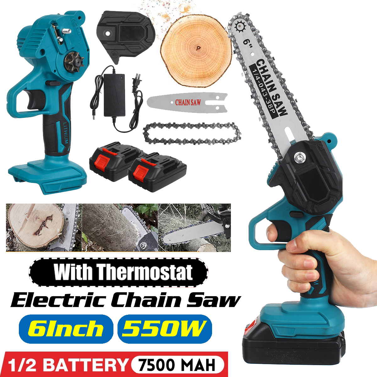 6-Inch-Electric-Chain-Saw-Portable-Chainsaws-Cutter-Woodworking-Tool-W-1pc-or-2pcs-Battery-1824775-1