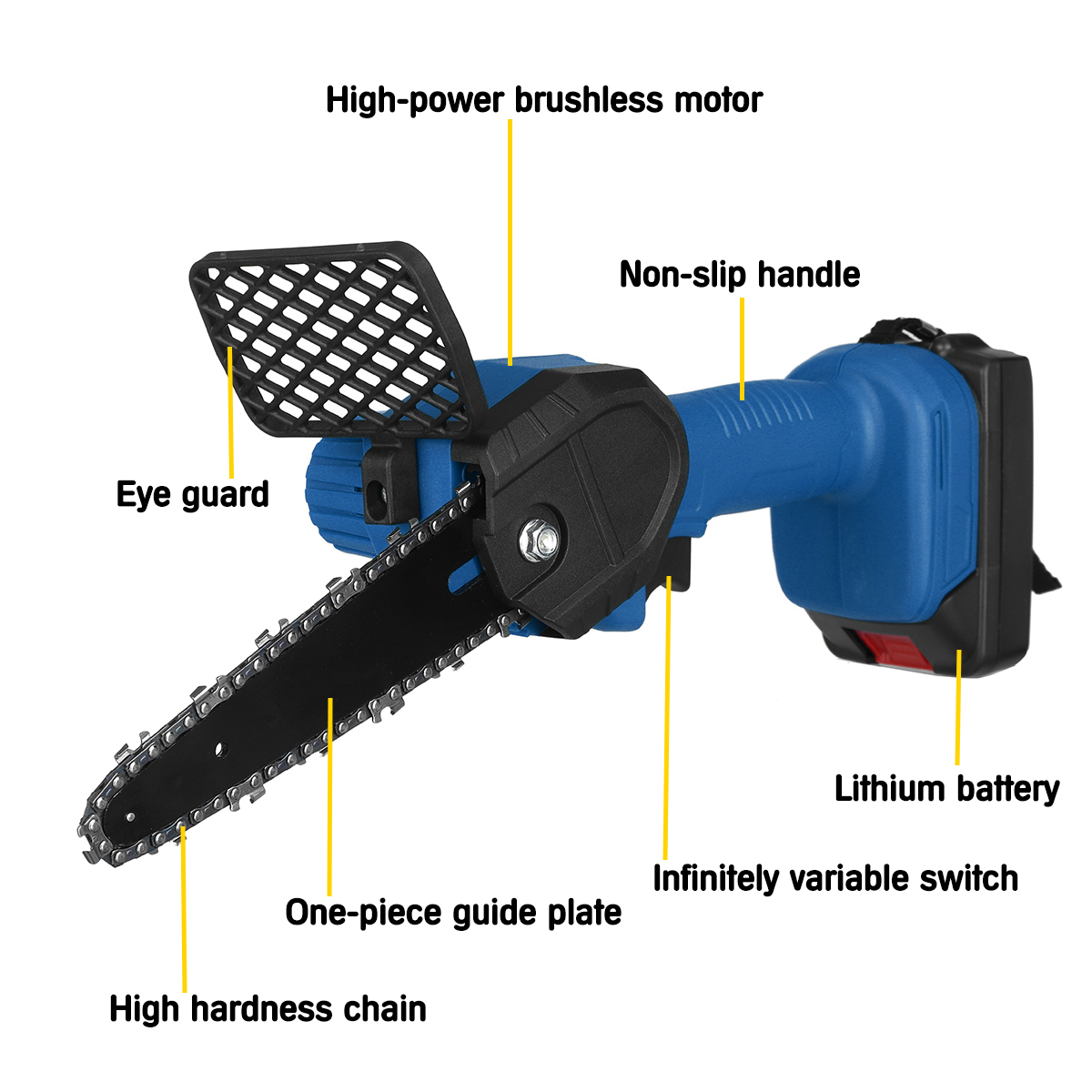 6-Inch-Electric-Chain-Saw-Portable-Woodworking-Tool-Wood-Cutter-Chainsaw-W-12pcs-Battery-1845863-8